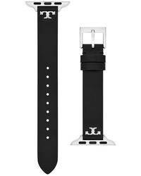 Tory Burch - The 'T' Leather 14Mm Apple Watch Watchband - Lyst