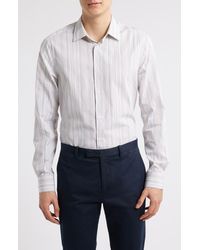 Paul Smith - Tailored Fit Stripe Cotton Dress Shirt - Lyst