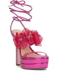 Jessica Simpson - Iyla Ankle Wrap Platform Sandal - Lyst