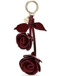 Kate Spade - Charming Crinkle Patent Leather Key Fob - Lyst