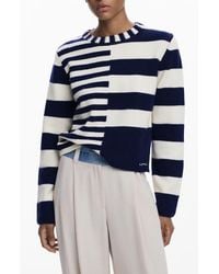 Desigual - Mixed Stripe Sweater - Lyst