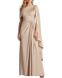Tadashi Shoji - Ember One-Shoulder Draped Gown - Lyst