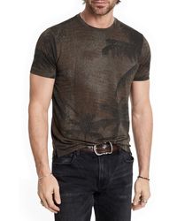 John Varvatos - Gobi Palm Burnout T-shirt - Lyst