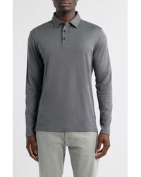 Robert Barakett - Georgia Long Sleeve Pima Cotton Polo - Lyst