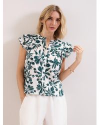 Phase Eight - Rena Cotton Blouse - Lyst
