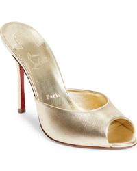 Christian Louboutin - Me Dolly Peep Toe Slide Sandal - Lyst