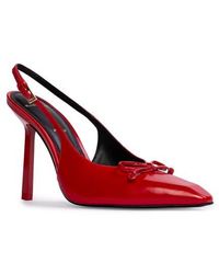 Black Suede Studio - Vie Slingback Pointed Toe Pump - Lyst