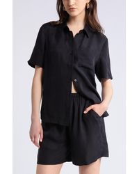 Nordstrom - One Pocket Short Sleeve Button-up Shirt - Lyst
