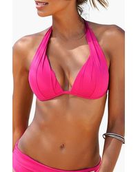 Lascana - Halter Push Up Bikini Top Size 36A - Lyst