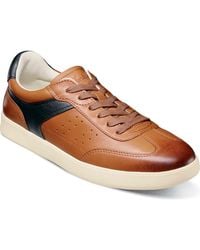 Florsheim - Pace T-Toe Low Top Leather Sneaker - Lyst