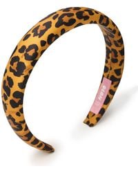 OLAH - Leopard Silk Headband - Lyst