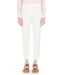 Weekend by Maxmara - Cecco Stretch Cotton Ankle Pants - Lyst