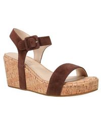 Pelle Moda - Wiltz Ankle Strap Platform Wedge Sandal - Lyst