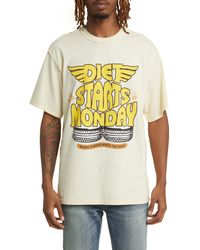 DIET STARTS MONDAY - Tire Cotton Graphic T-shirt - Lyst