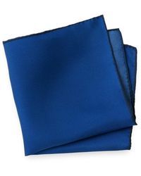 Paul Fredrick - Solid Silk Pocket Square - Lyst