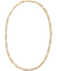 Argento Vivo Sterling Silver - Figaro Chain Necklace - Lyst