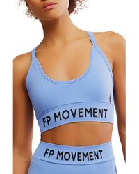 Free People - Fp Movement Long Haul Logo Sports Bra - Lyst