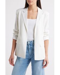 Steve Madden - Payton Linen Blend Blazer - Lyst
