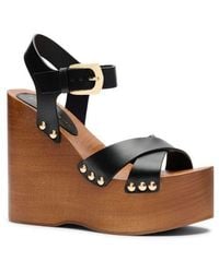 Stuart Weitzman - Kate Clog Wedge Sandal - Lyst