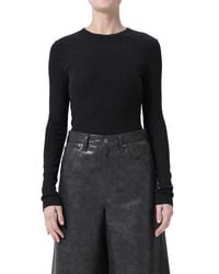 Agolde - Delphi Slim Fit Ribbed T-Shirt - Lyst