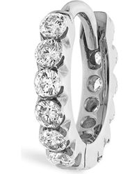 Maria Tash - Invisible Set Diamond Single Clicker Hoop Earring - Lyst