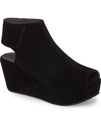 Chocolat Blu - Cutout Wedge Sandal - Lyst