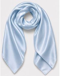 SILKSILKY - Pure Silk Classic Elegant Square Scarf - Lyst