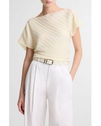 Vince - Diagonal Pleated Top - Lyst