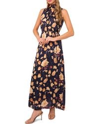 maxi dress for spring Fall Harvest Floral Maxi Dress Curves