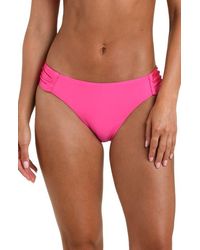 Sunshine 79 - Solids Shirred Side Bikini Bottoms - Lyst
