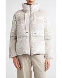 Herno - Velvet Quilted Down Puffer Jacket - Lyst