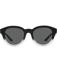 Armani Exchange - 49mm Small Phantos Sunglasses - Lyst