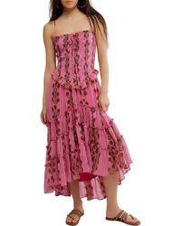 Free People - Alejandra Smocked Bodice Tiered Sundress - Lyst