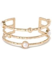 BCBGMAXAZRIA - Pearls Cuff Bracelet - Lyst