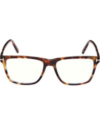Tom Ford - 56Mm Square Light Blocking Glasses - Lyst