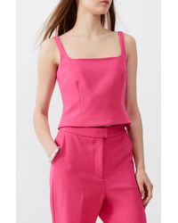 French Connection - Whisper Square Neck Tank - Lyst