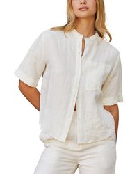 Crescent - Line Short Sleeve Button-Up Shirt - Lyst