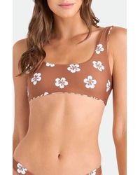 Volcom - Coco Retro Bloom Reversible Bikini Top - Lyst