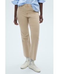 Mango - Crop Flare Jeans - Lyst