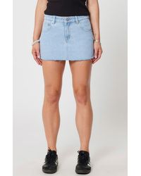 A.Brand - Kendall 99 Cutoff Denim Skirt - Lyst