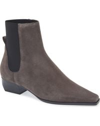 Mango - Square Toe Bootie - Lyst