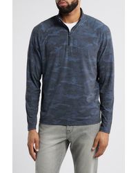 Johnnie-o - Patton Camo Half Zip Pullover - Lyst