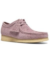 Clarks - Embossed Wallabee Suede Boot - Lyst