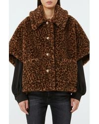 Max Mara - Leopard Print Teddy Bear Cape - Lyst