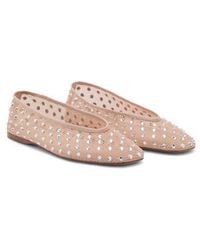 Mango - Embellished Ballet Flat - Lyst