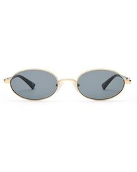 Le Specs - 55Mm Icicle Oval Sunglasses - Lyst