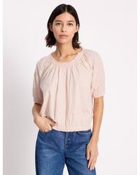 Albaray - Embroidered Scoop Neck Blouse - Lyst