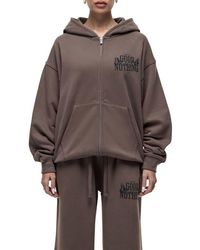 Good For Nothing - Dakota Taupe Zip Hoodie - Lyst