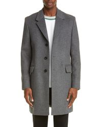 Acne Studios Acne Odilon Wool Blend Car Coat - Gray