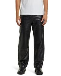 FRAME - Lambskin Leather Pants - Lyst